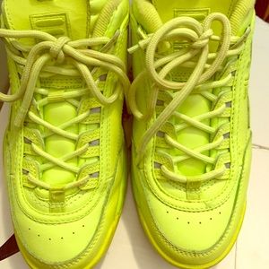 FILA neon green sneakers